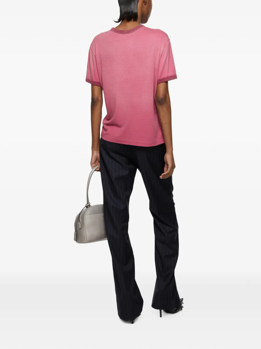 Acne Studios T-shirt met grafische print Roze