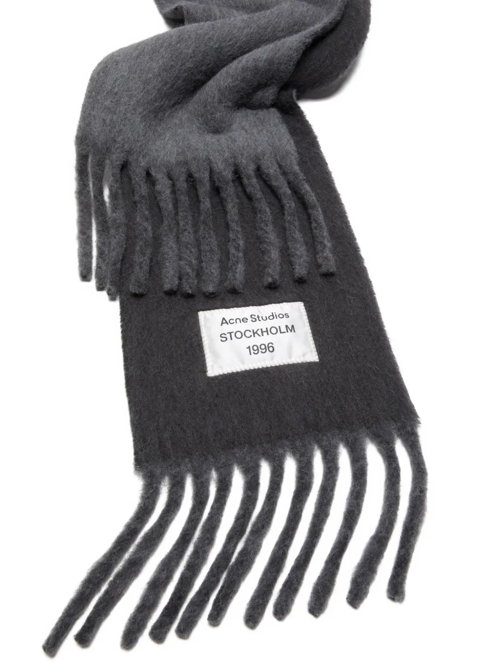 Acne Studios Tweekleurige alpaca sjaal Grijs