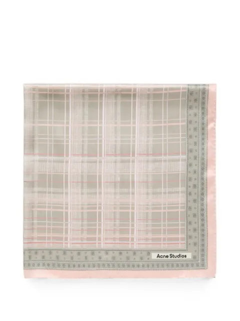 Acne Studios check-print scarf