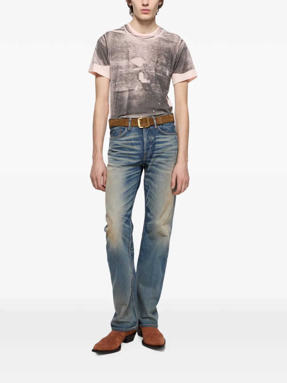 Acne Studios Tromp-l'oeil T-shirt Zwart