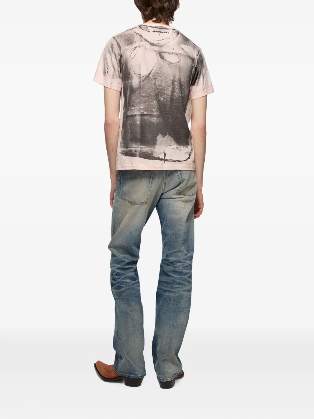 Acne Studios Tromp-l'oeil T-shirt Zwart