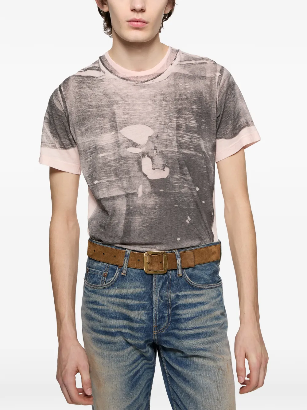 Acne Studios Tromp-l'oeil T-shirt Zwart