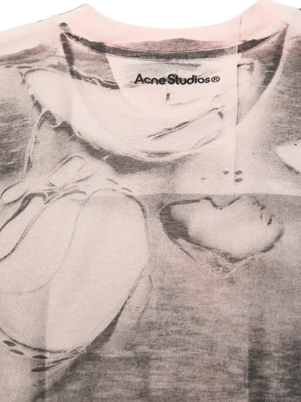 Acne Studios Tromp-l'oeil T-shirt Zwart
