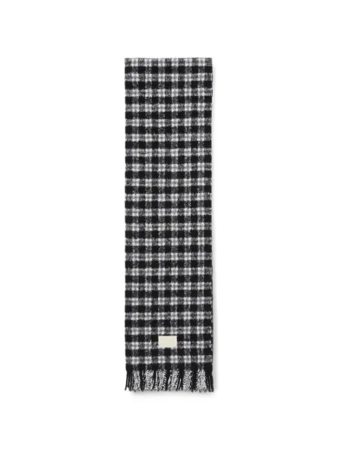 Acne Studios checked logo scarf