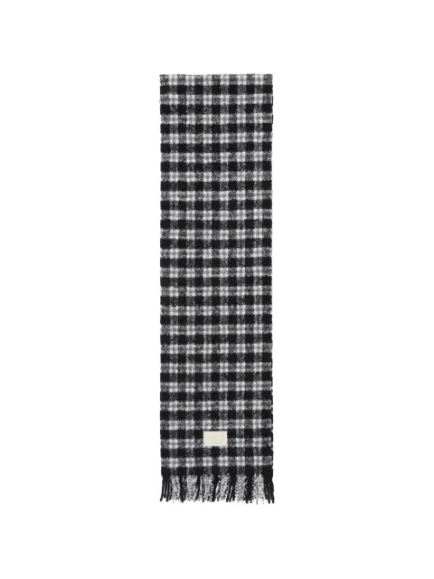 Acne Studios checked logo scarf
