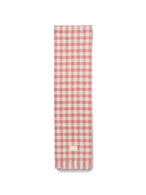 Acne Studios checked logo scarf