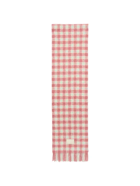 Acne Studios checked logo scarf
