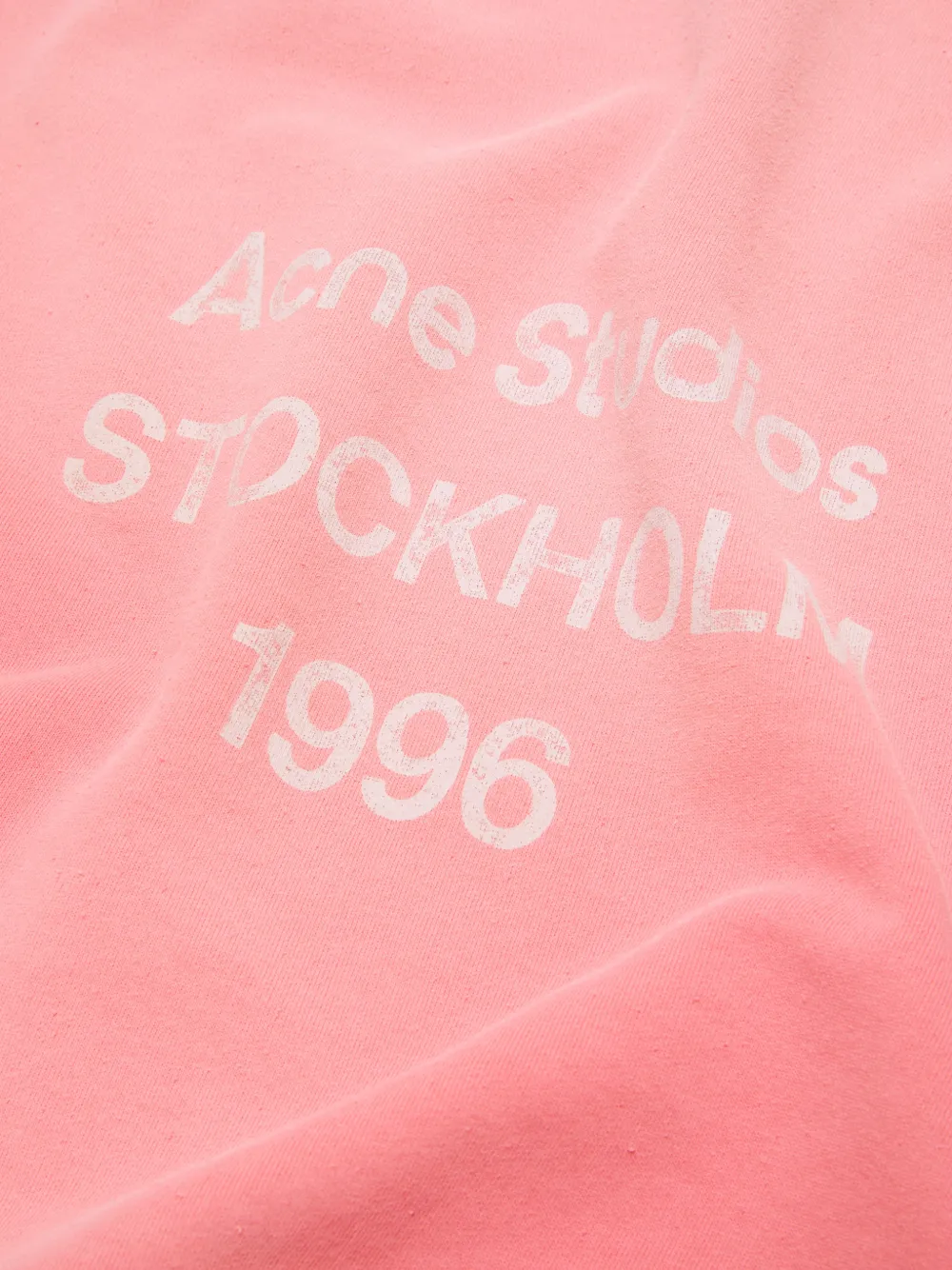 Acne Studios Hoodie met logoprint Roze