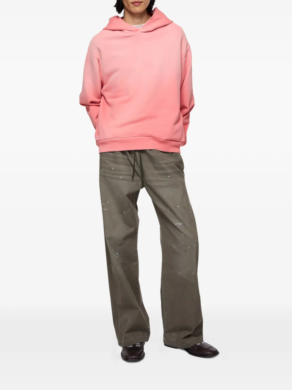 Acne Studios Hoodie met logoprint Roze