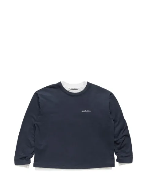 Acne Studios logo-print layered sweatshirt