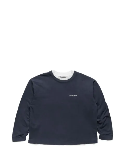 Acne Studios sudadera a capas con logo