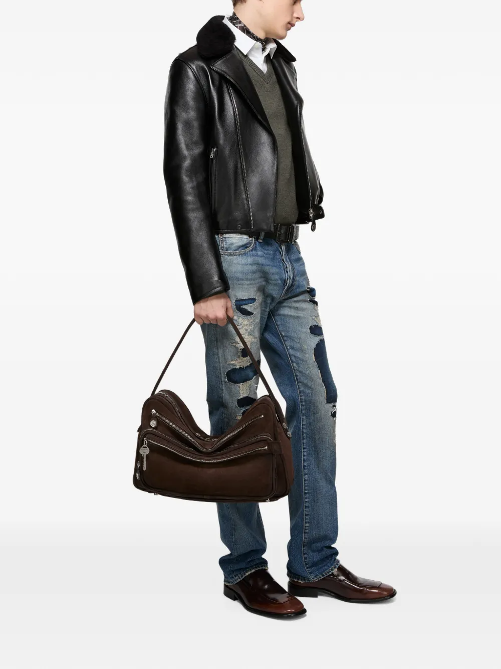 Acne Studios Camero schoudertas Bruin