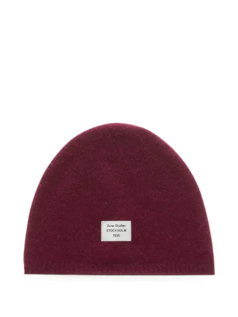 Acne Studios Beanie aus Kaschmir mit Logo