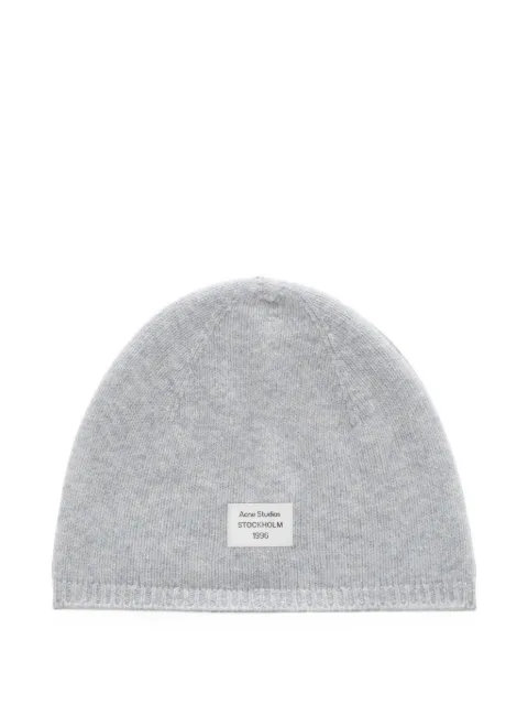 Acne Studios Beanie aus Kaschmir mit Logo