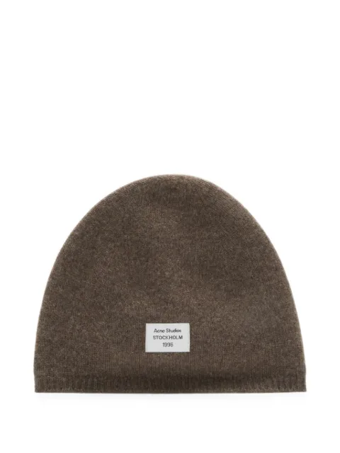 Acne Studios Beanie aus Kaschmir mit Logo