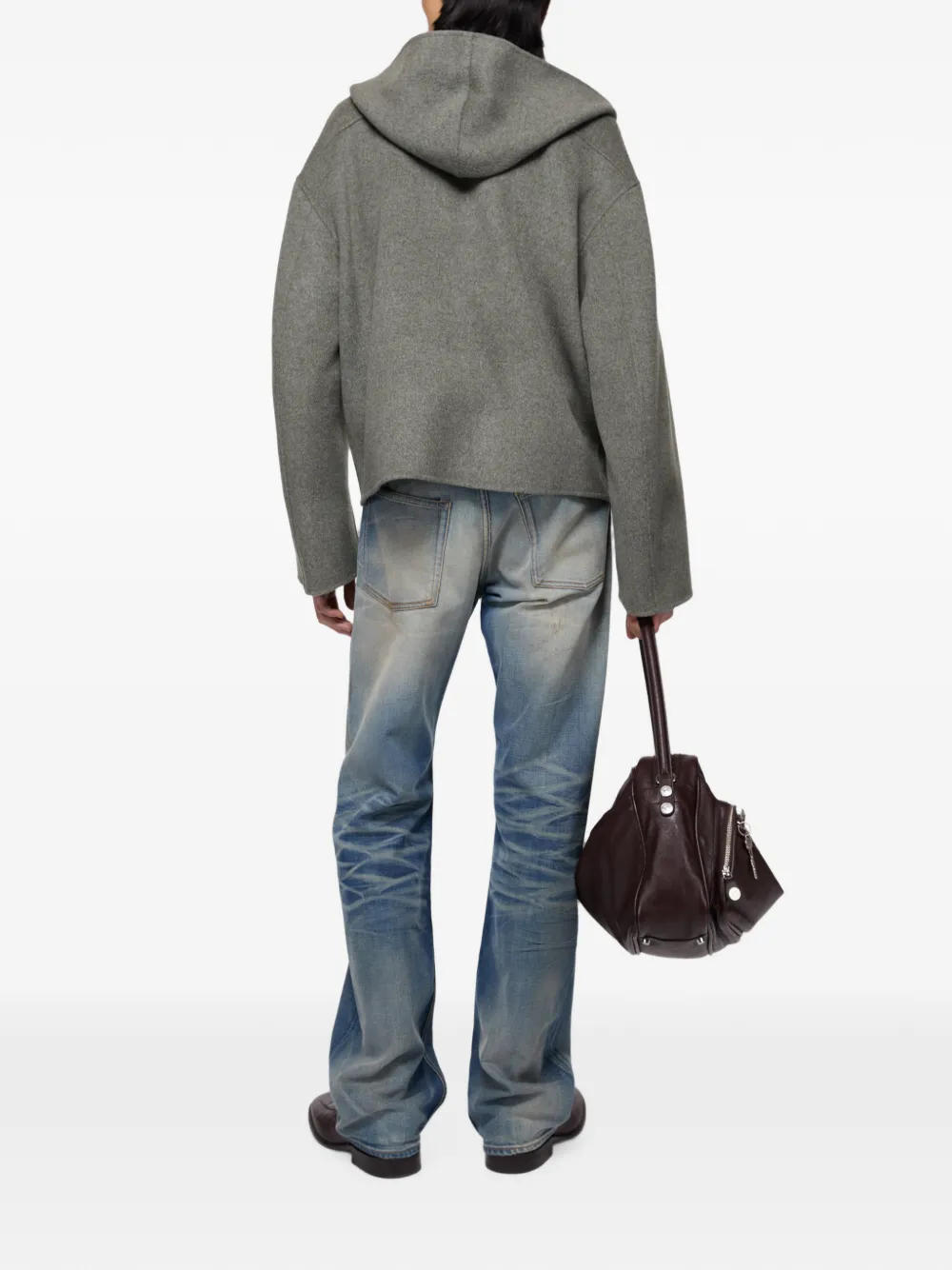 Acne Studios Kasjmier jack met capuchon Grijs