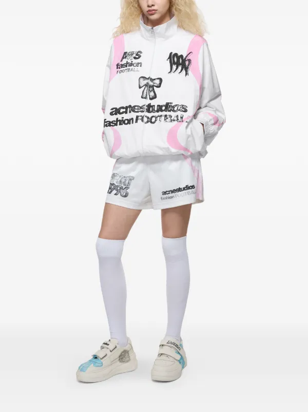 Acne Studios Technical Jacket With Logo | White | FARFETCH
