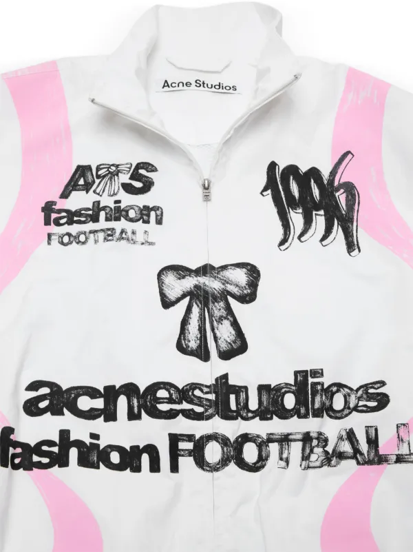 Acne Studios Technical Jacket With Logo | White | FARFETCH