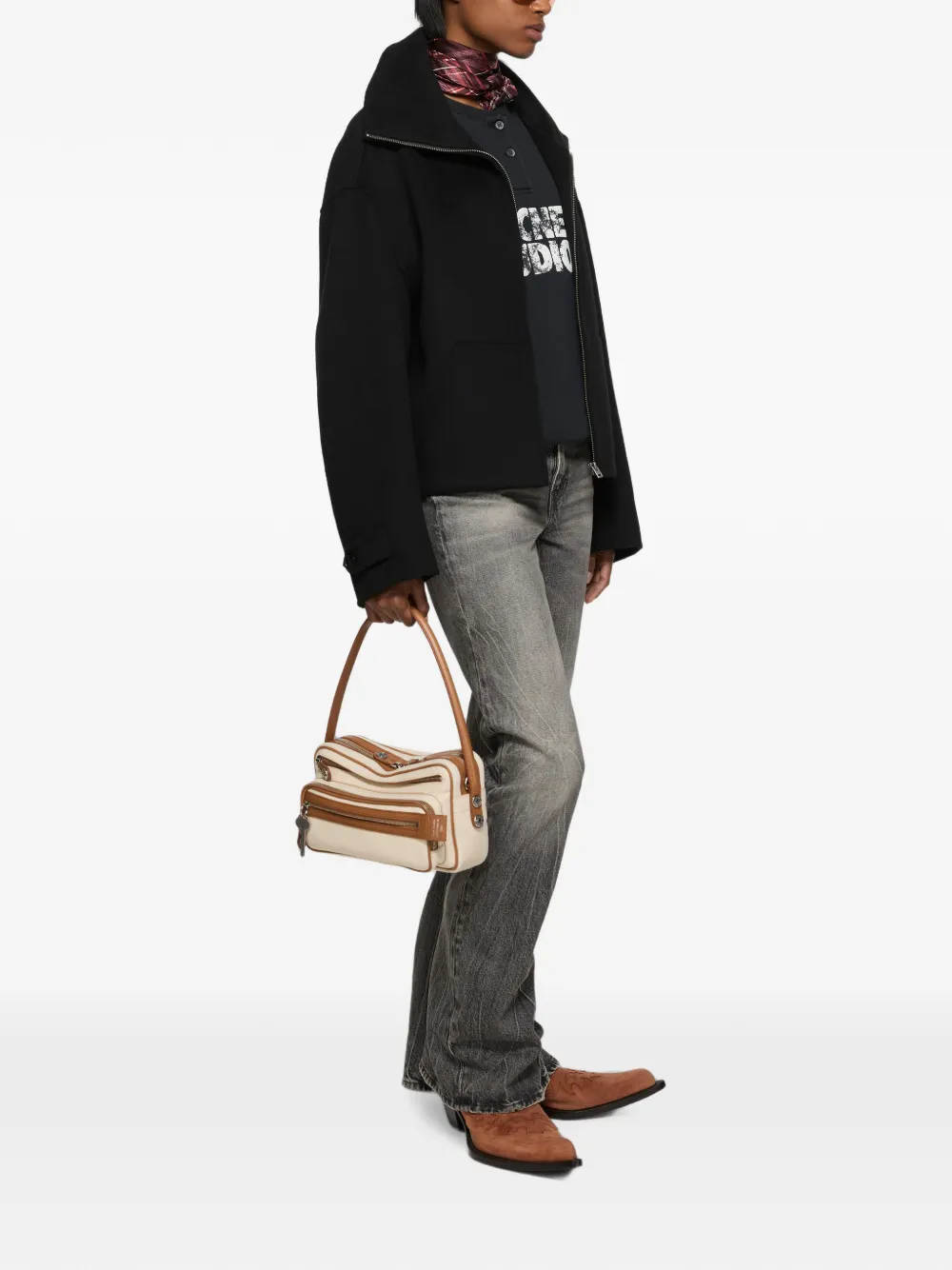 Acne Studios Camero Party canvas tas Beige