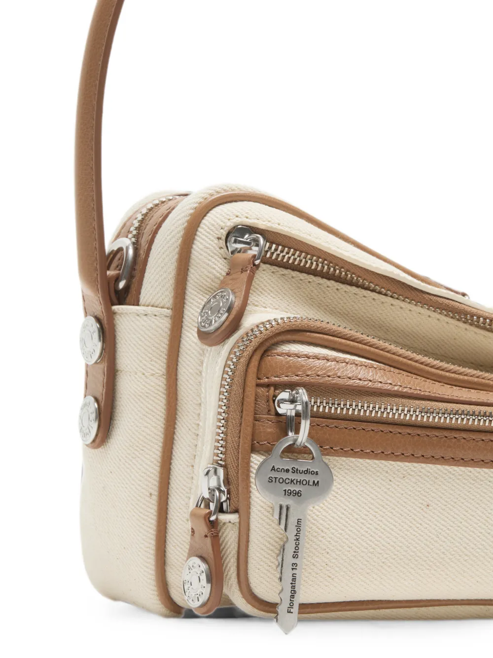 Acne Studios Camero Party canvas tas Beige