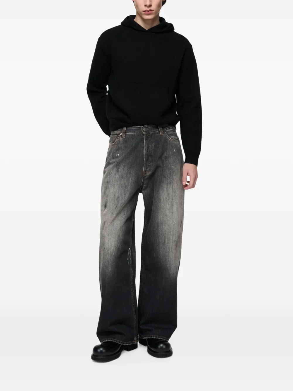 Acne Studios Kasjmier hoodie Zwart