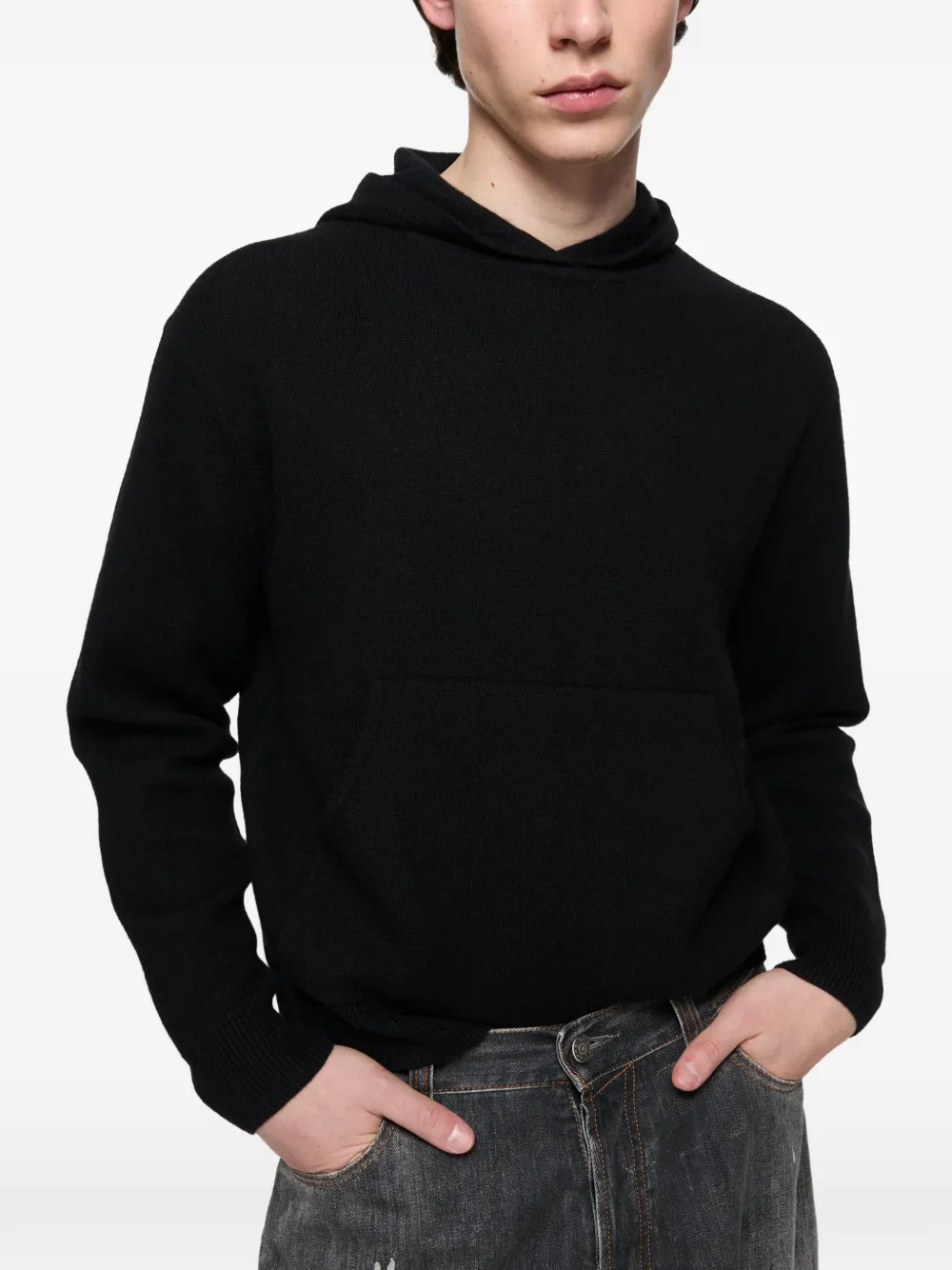 Acne Studios Kasjmier hoodie Zwart