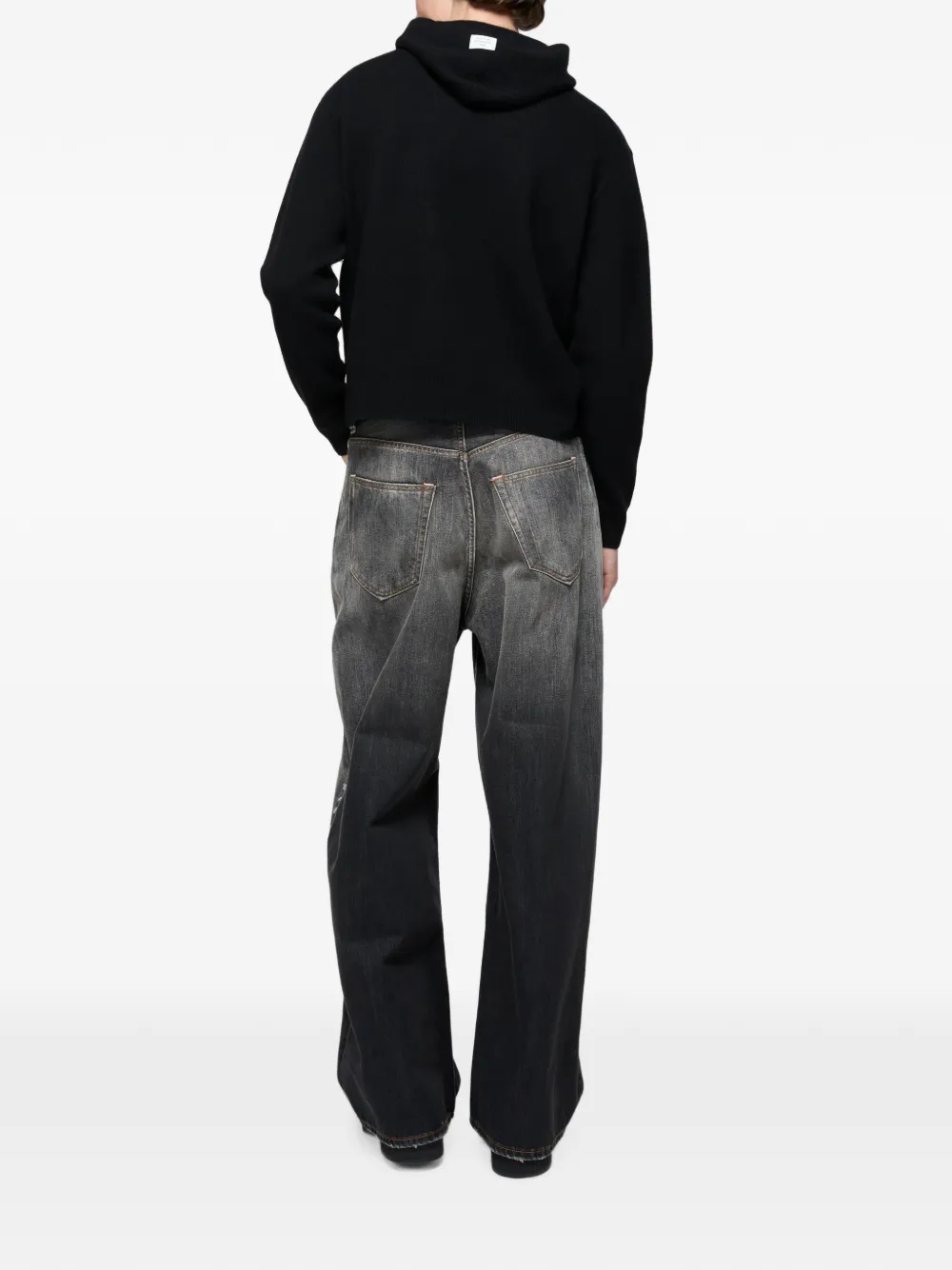 Acne Studios Kasjmier hoodie Zwart