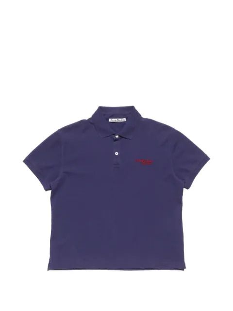 Acne Studios logo polo T-shirt