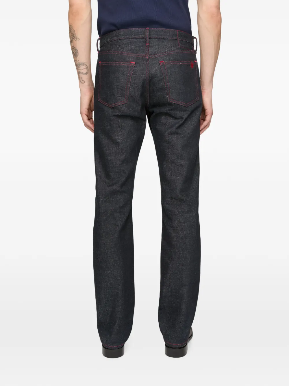 Acne Studios Re-Edition Raw jeans 1996M mid-waist straight Blauw