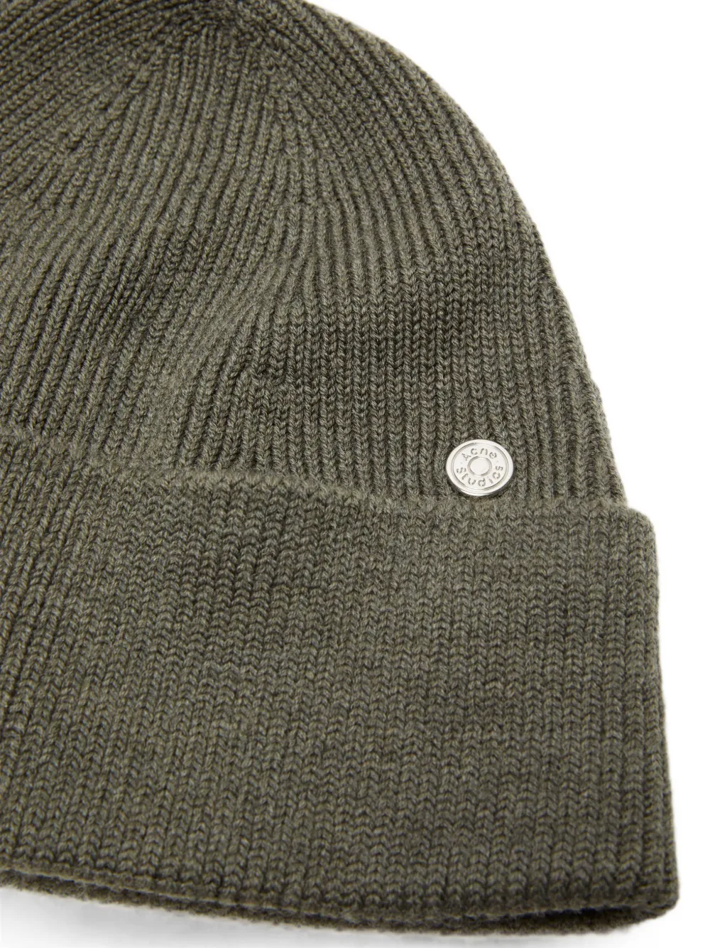 Acne Studios Wollen muts met klinknagel Groen
