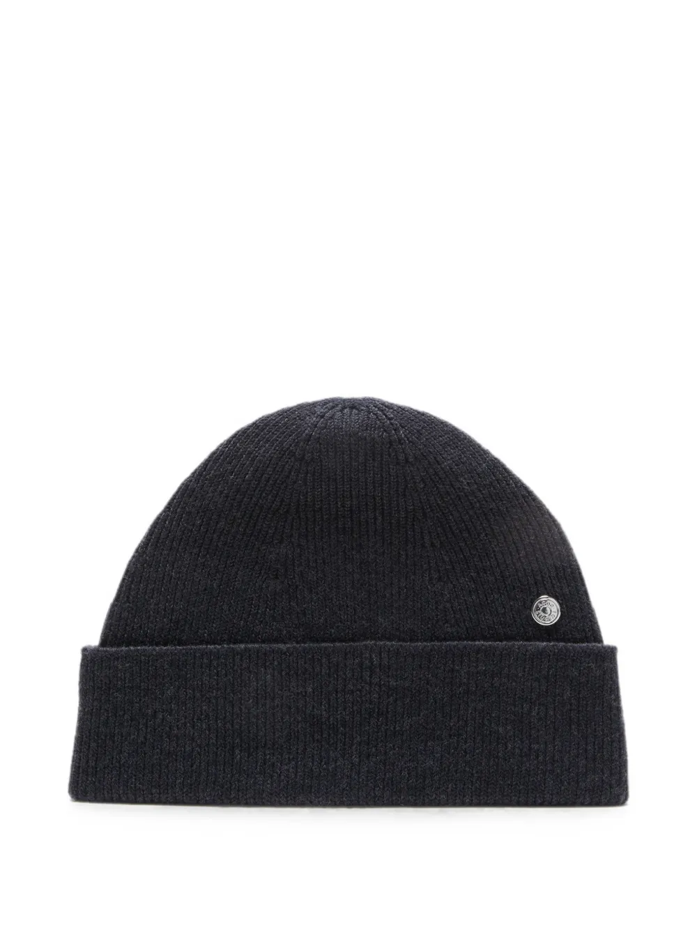 Acne Studios Wool Beanie With Rivet In Black