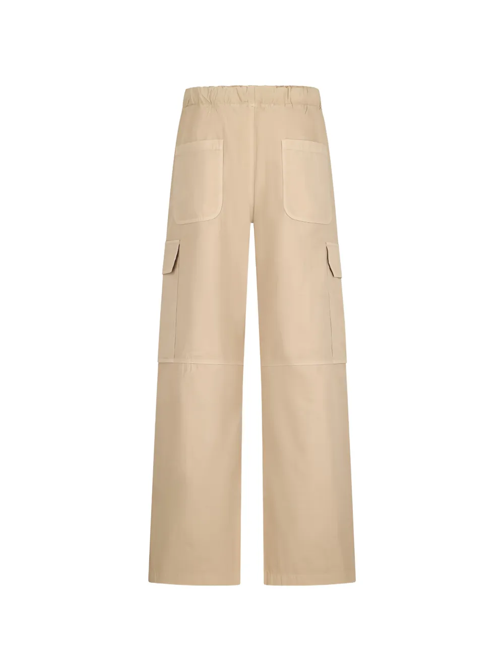 Palm Angels Broek met geborduurd logo Beige