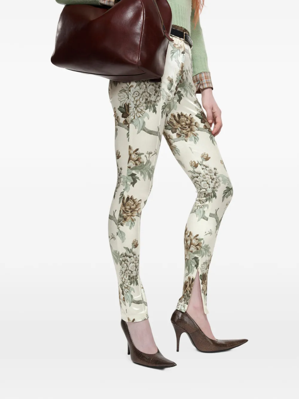 Acne Studios Getailleerde broek met print Beige