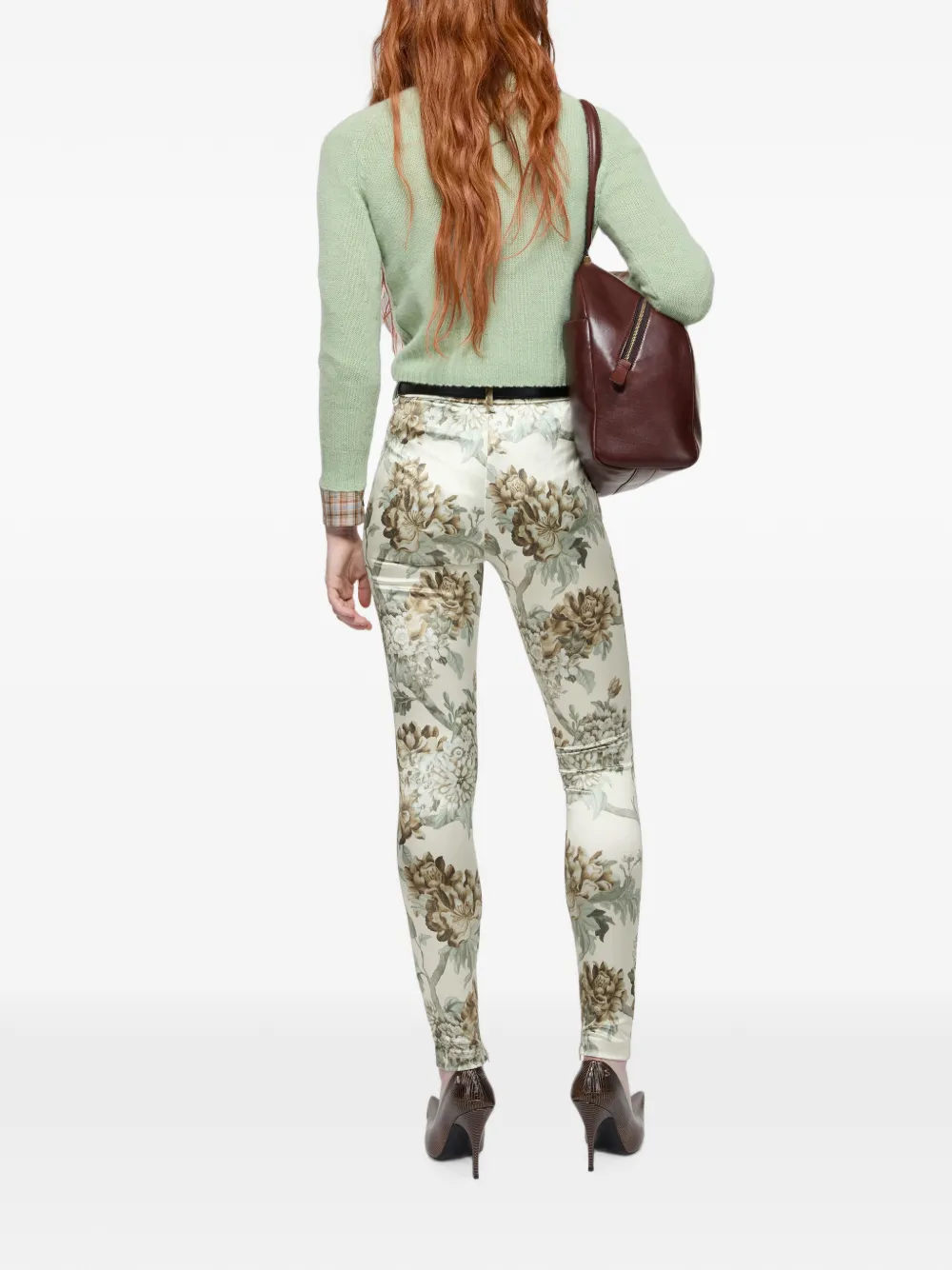Acne Studios Getailleerde broek met print Beige