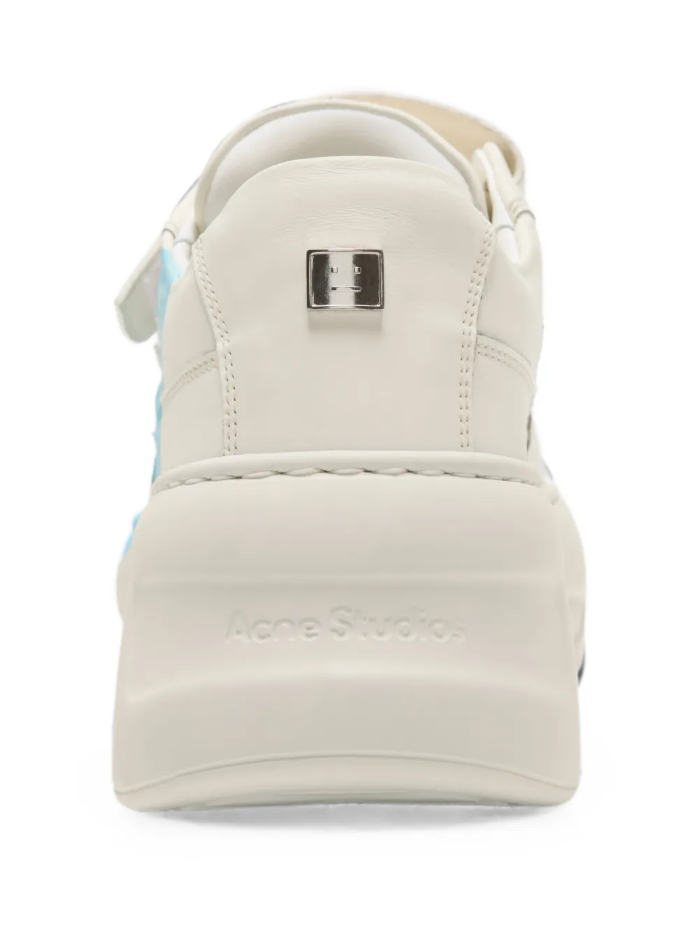 Acne Studios touch-strap platform sneakers Beige