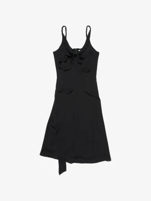 Acne Studios bow-detail silk midi dress