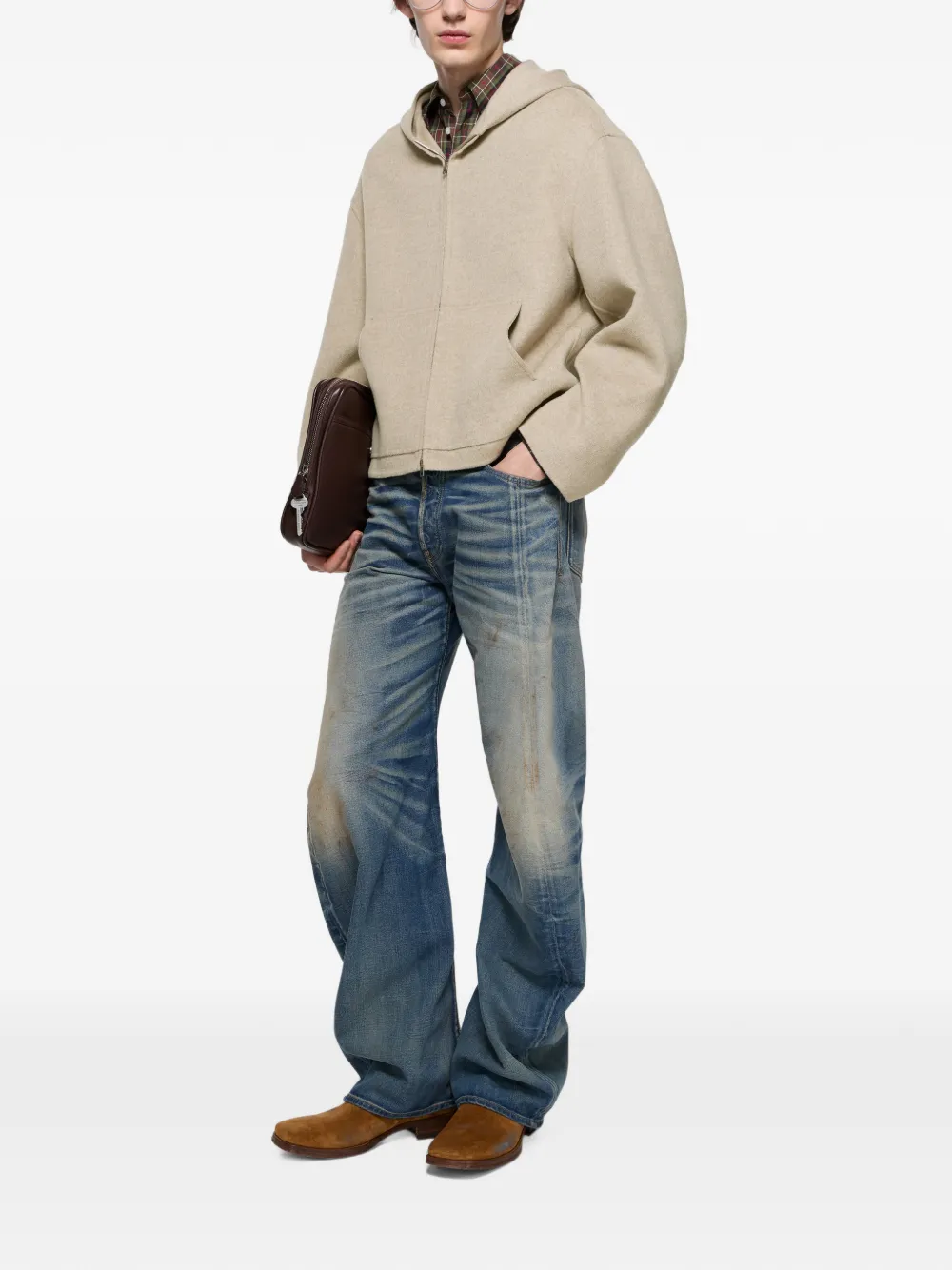 Acne Studios Ruimvallende jeans 2006M Blauw