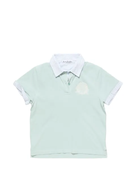 Acne Studios logo-embroidered polo shirt