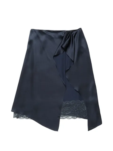 Acne Studios layered satin skirt