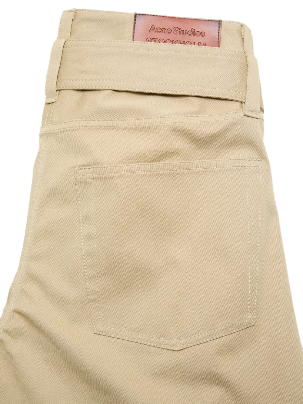 Acne Studios Twill broek met ceintuur Beige