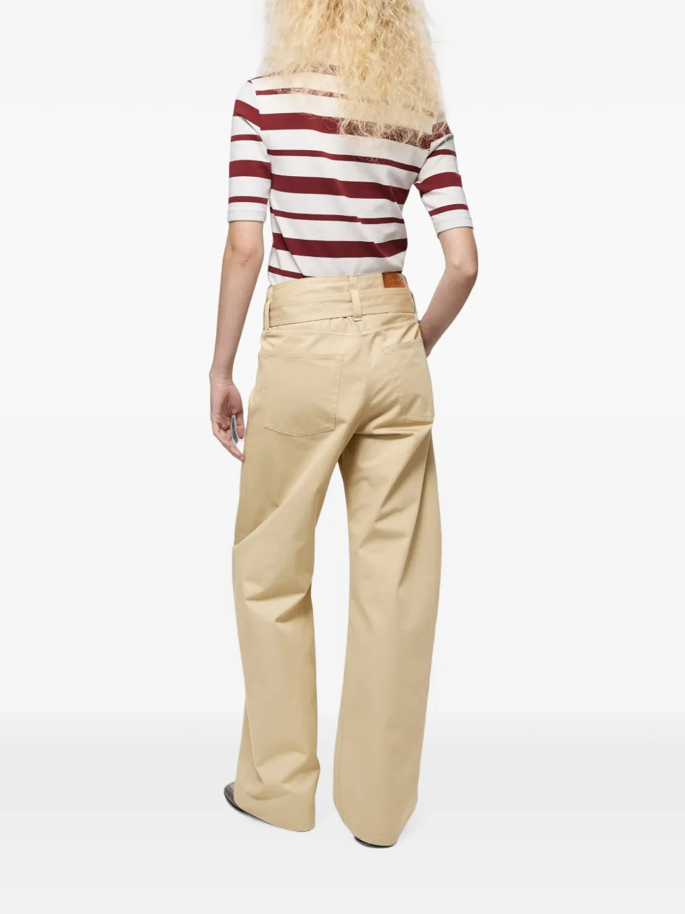 Acne Studios Twill broek met ceintuur Beige