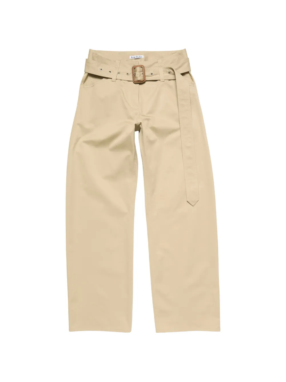 Acne Studios twill trousers with belt - Toni neutri