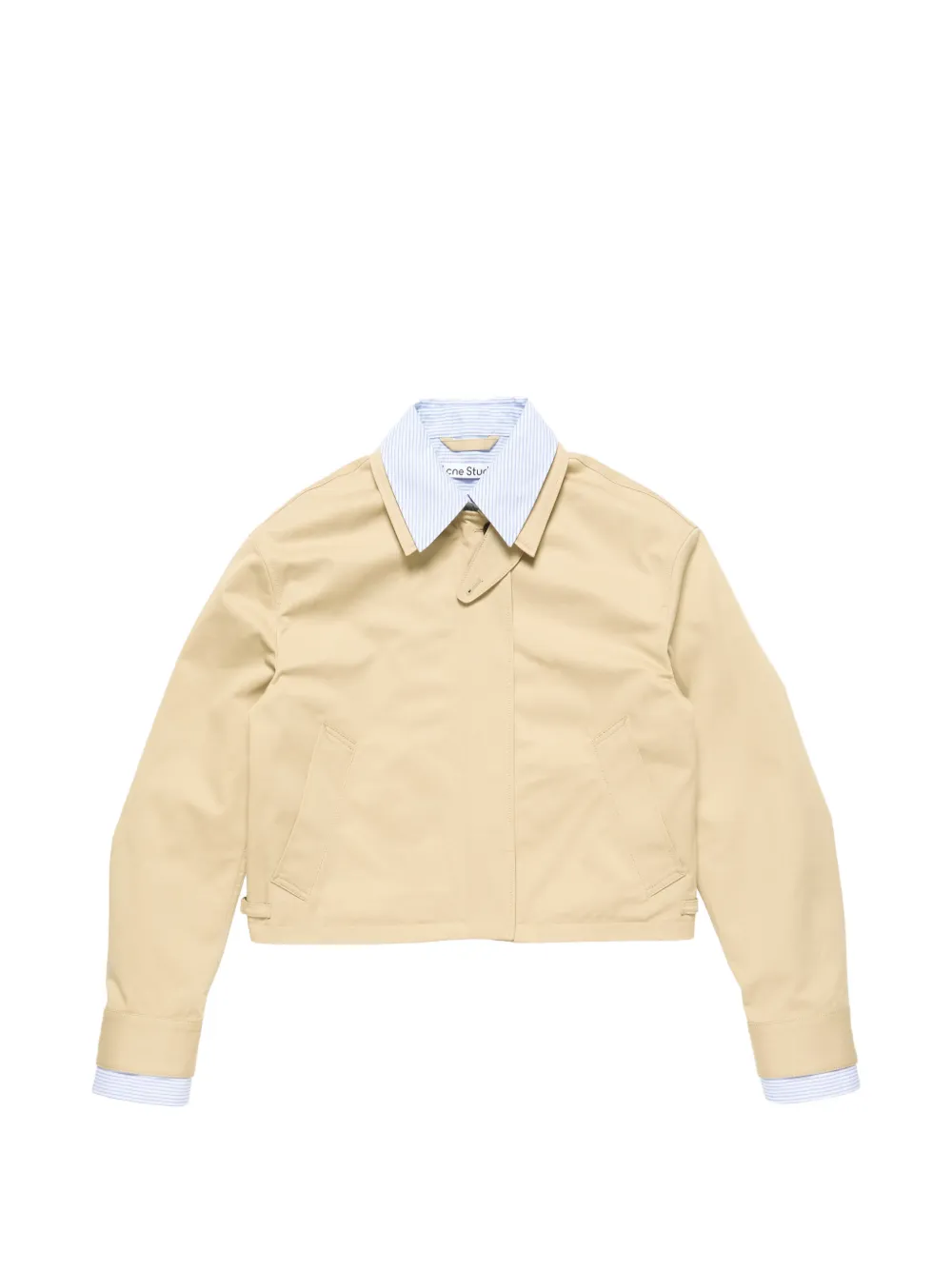 Acne Studios layered twill jacket - Toni neutri