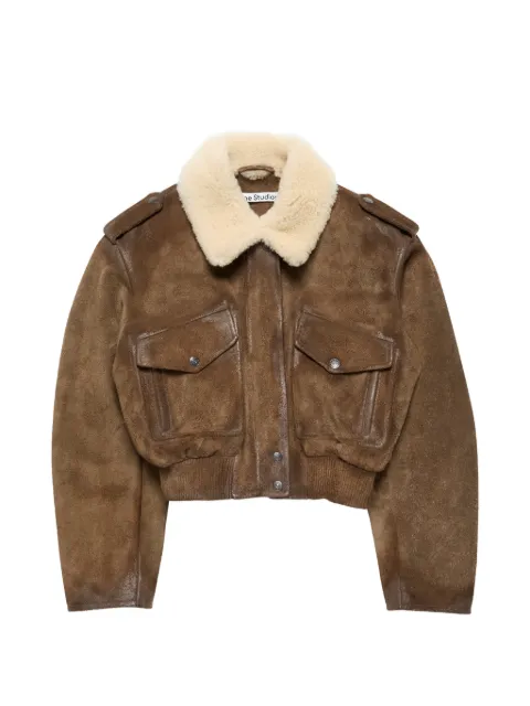 Acne Studios suede bomber jacket