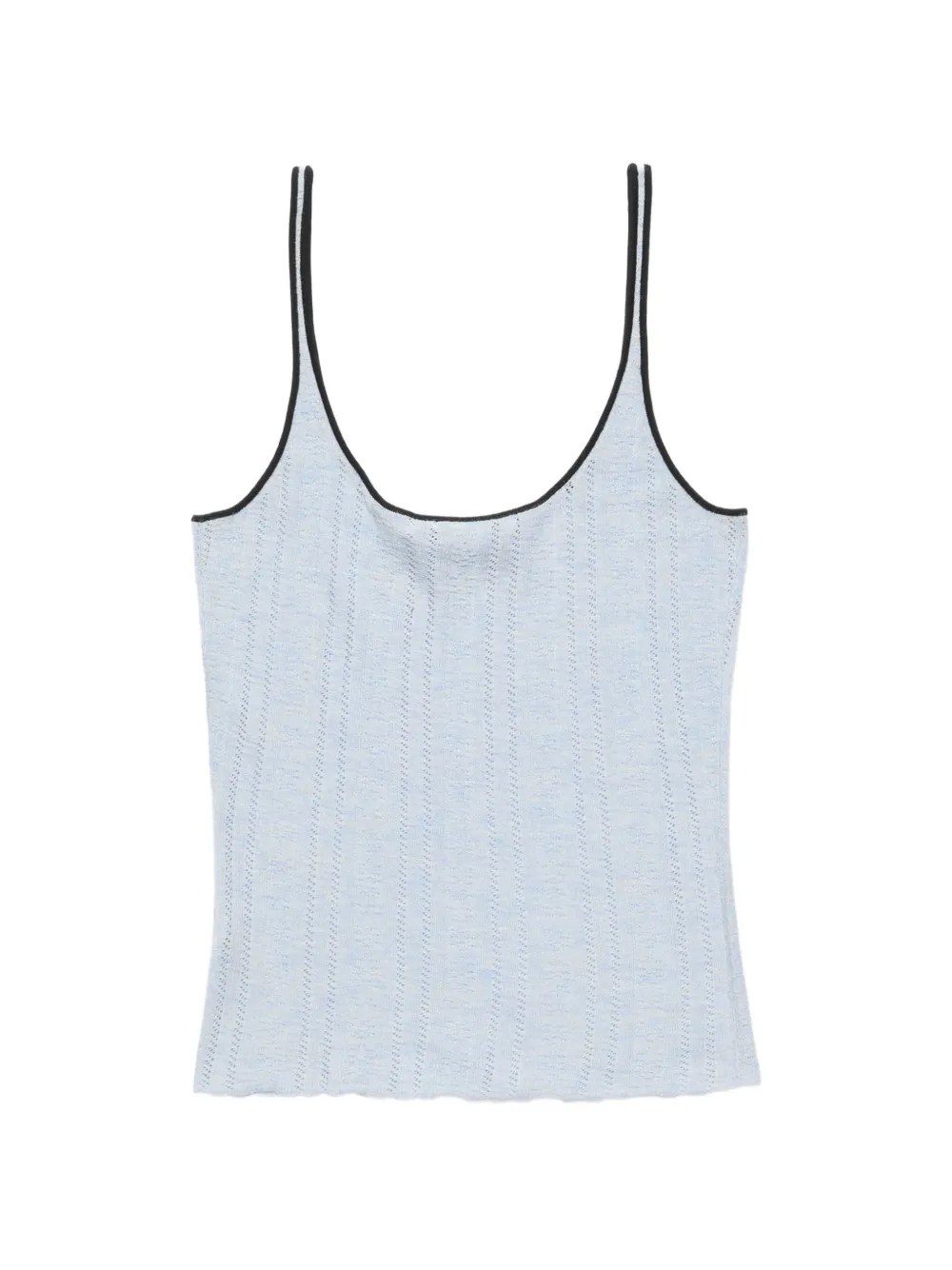 Acne Studios Gebreide zijden tanktop Blauw