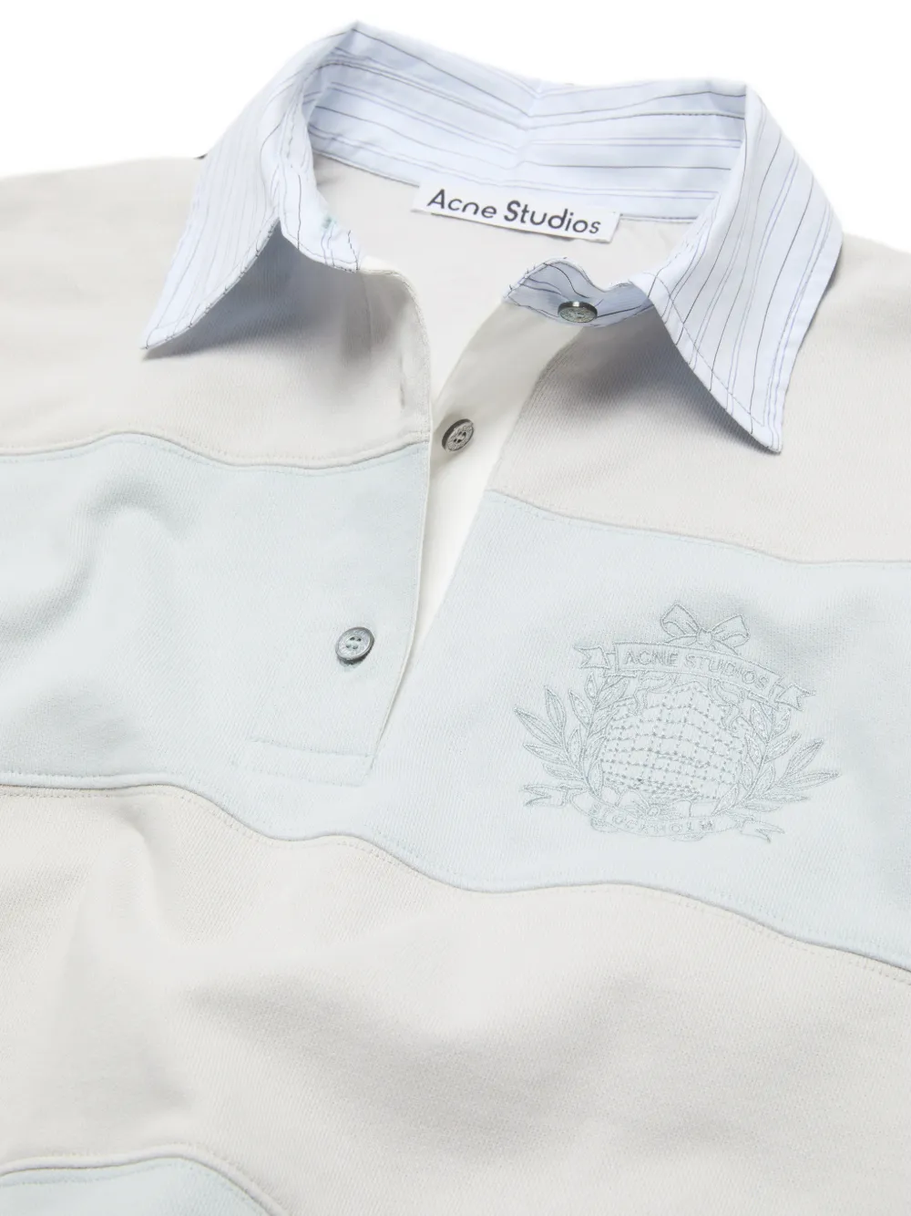 Acne Studios Gestreepte polosweater Blauw