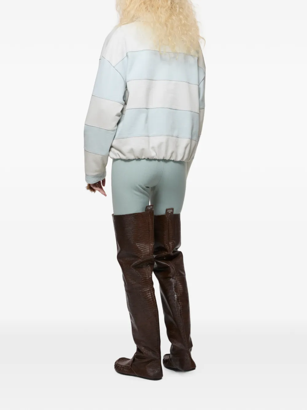 Acne Studios Gestreepte polosweater Blauw