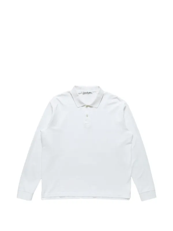 Acne Studios Polo Shirt with 1996 Logo in White