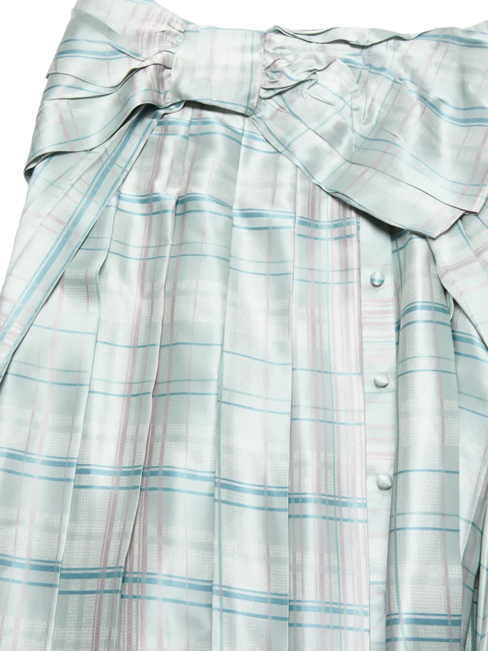 Acne Studios Zijden rok met strik Blauw