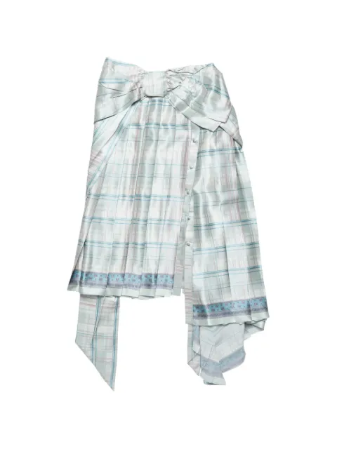 Acne Studios silk skirt with bow